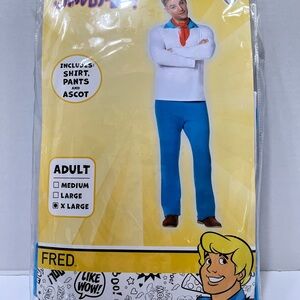 Warner Bros Scooby Doo FRED Halloween costume adult size XL NEW Dress Up Fun, 3